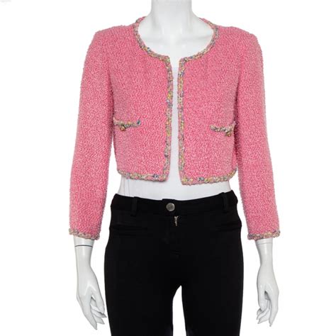 pink chanel tweed jacket|pink chanel jacket women.